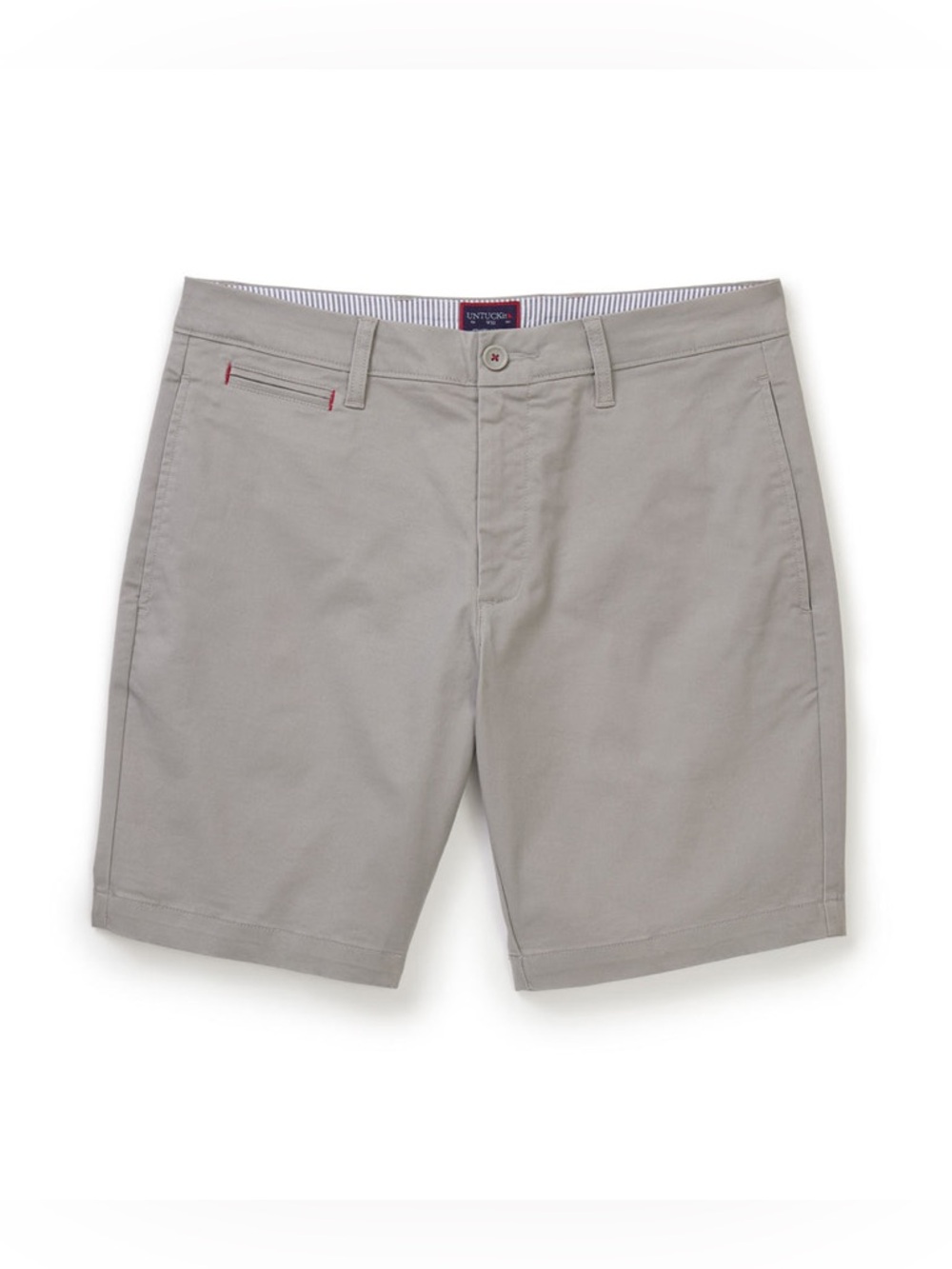 UNTUCKit Stretch Chino Shorts Men Size 42 Gray 9” Inseam Cotton Elastane